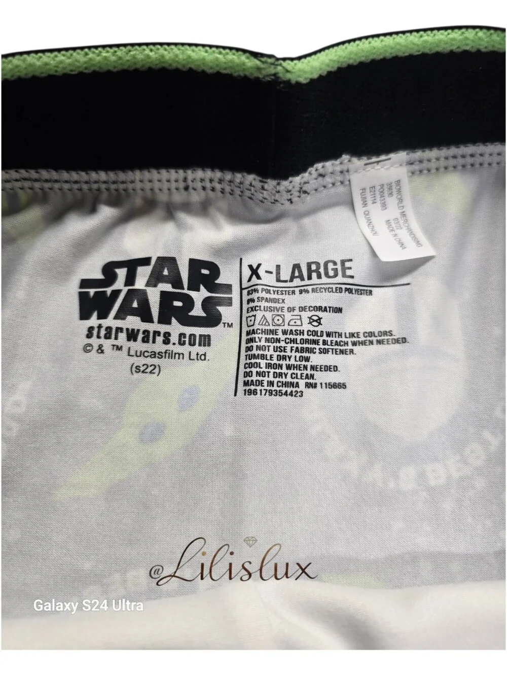 Star Wars Mandalorian And Grogu Boxer Mens XL Galaxies Best Dad New
